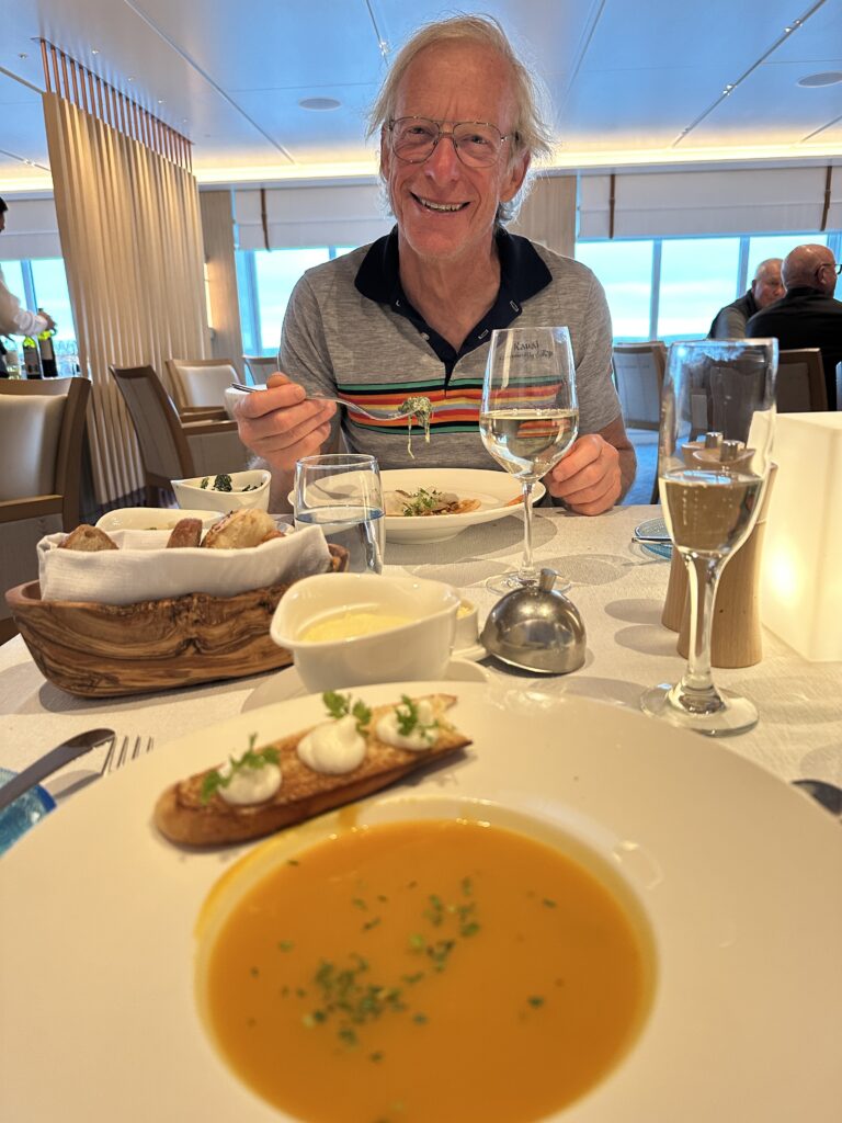 Back on board for a meail